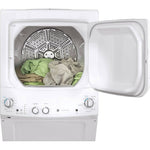 GUD24ESMMWW - LAUNDRY CENTERS - GE - Stacked Washer/Dryer - Electric - White - Open Box - BonPrix Électroménagers