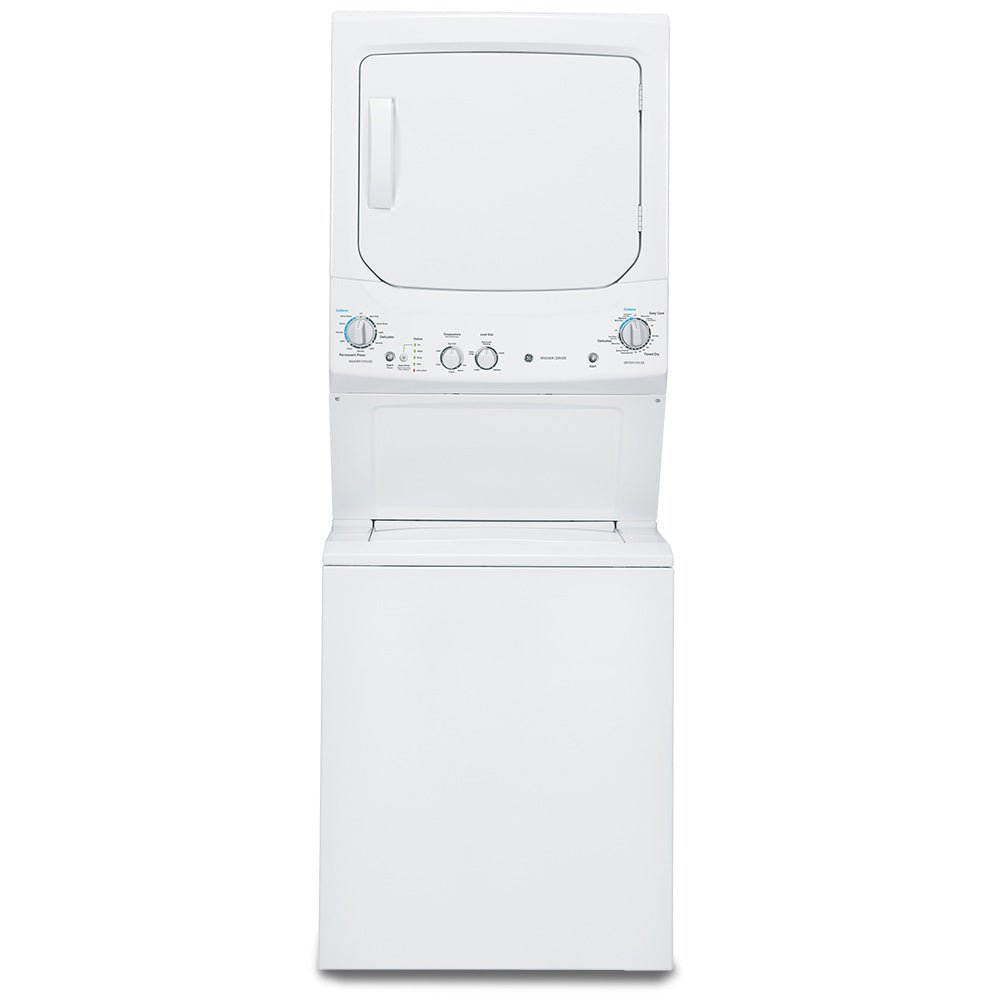 GUD24GSSMWW - LAUNDRY CENTERS - GE - Stacked Washer/Dryer - Gas - White - Open Box - BonPrix Électroménagers