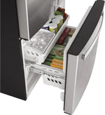GWE19JYLFS - REFRIGERATORS - GE - French 3 - Door - Stainless Steel - Open Box - BonPrix Électroménagers