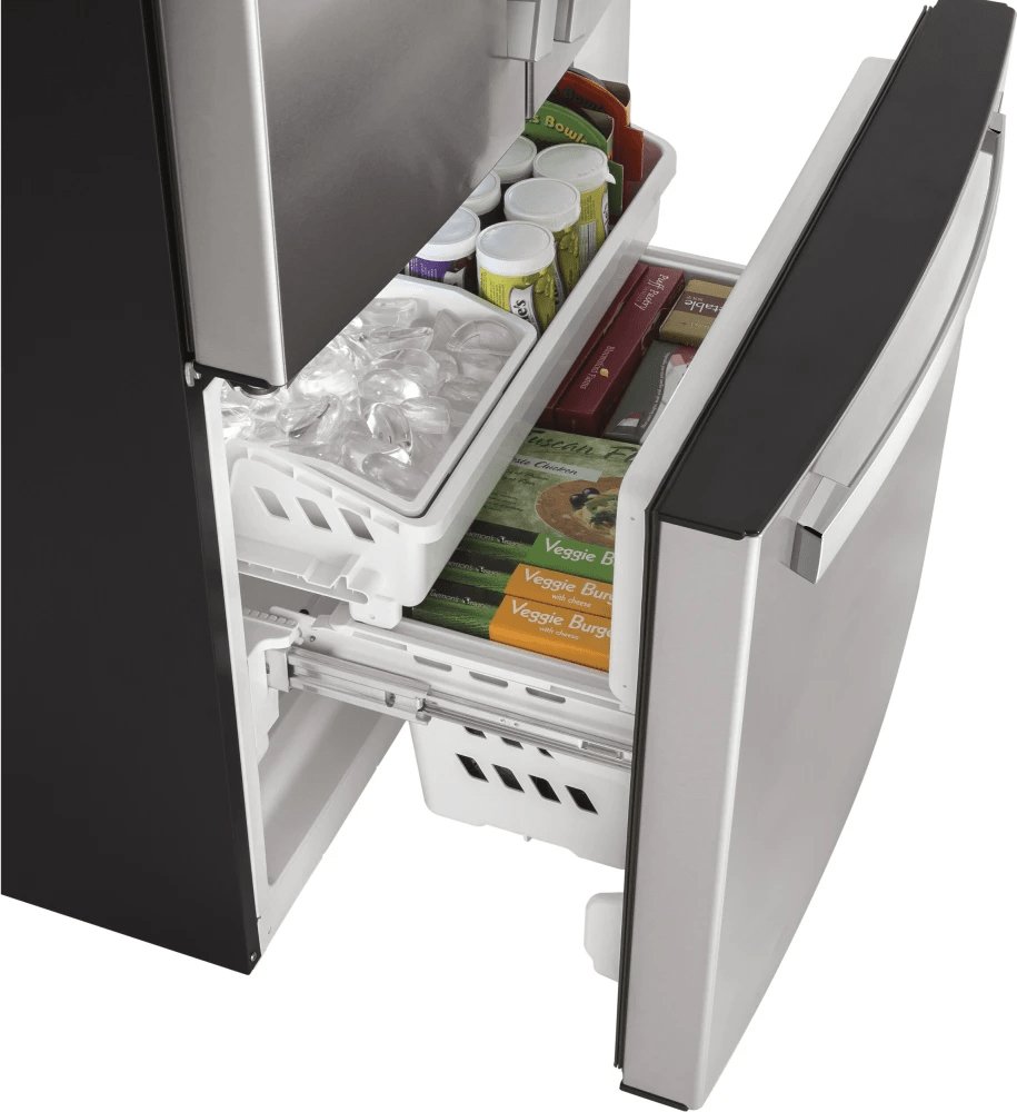 GWE19JYLFS - REFRIGERATORS - GE - French 3 - Door - Stainless Steel - Open Box - BonPrix Électroménagers