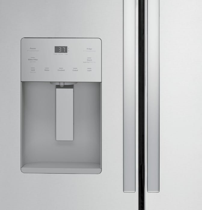 GYE21JYMFS - REFRIGERATORS - GE - French Door 3 - Door - Stainless Steel - Open Box - BonPrix Électroménagers