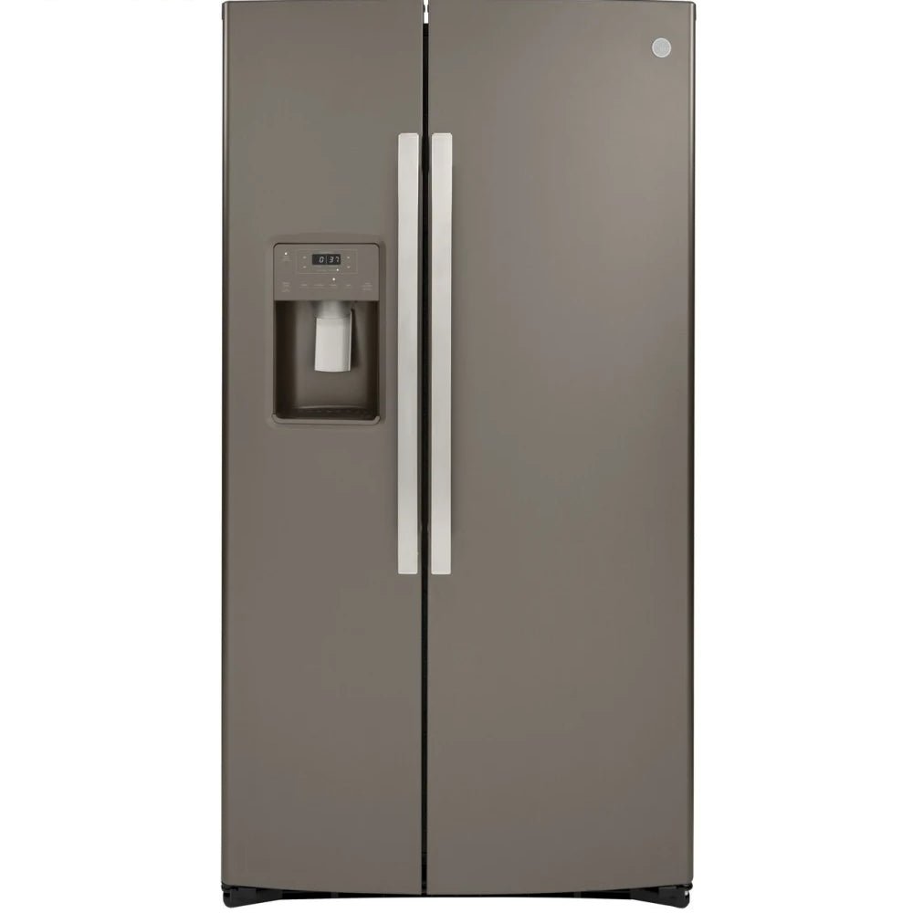 GZS22IMNES - REFRIGERATORS - GE - Side by Side - Slate Grey - Open Box - BonPrix Électroménagers