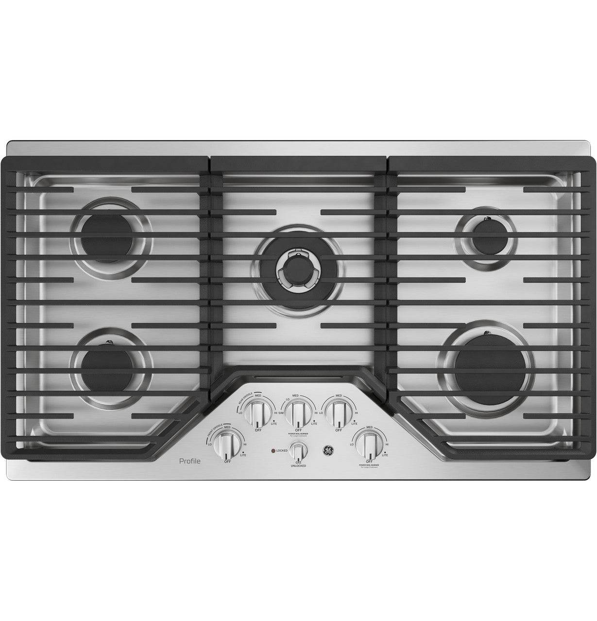 PGP9036SLSS - COOKTOPS - GE Profile - Gas - Stainless Steel - Open Box - Cooktops - BonPrix Électroménagers