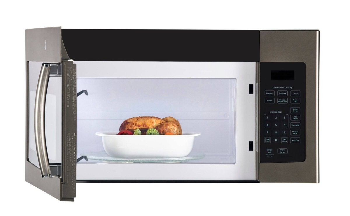JVM1635SLJC - MICROWAVES OVENS - GE - Over - The - Range - Slate Grey - Open Box - BonPrix Électroménagers