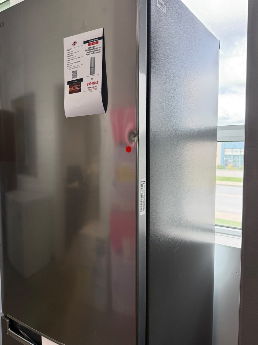LBNC12231V - REFRIGERATORS - LG - Bottom Freezer - Silver - Open Box - BonPrix Électroménagers