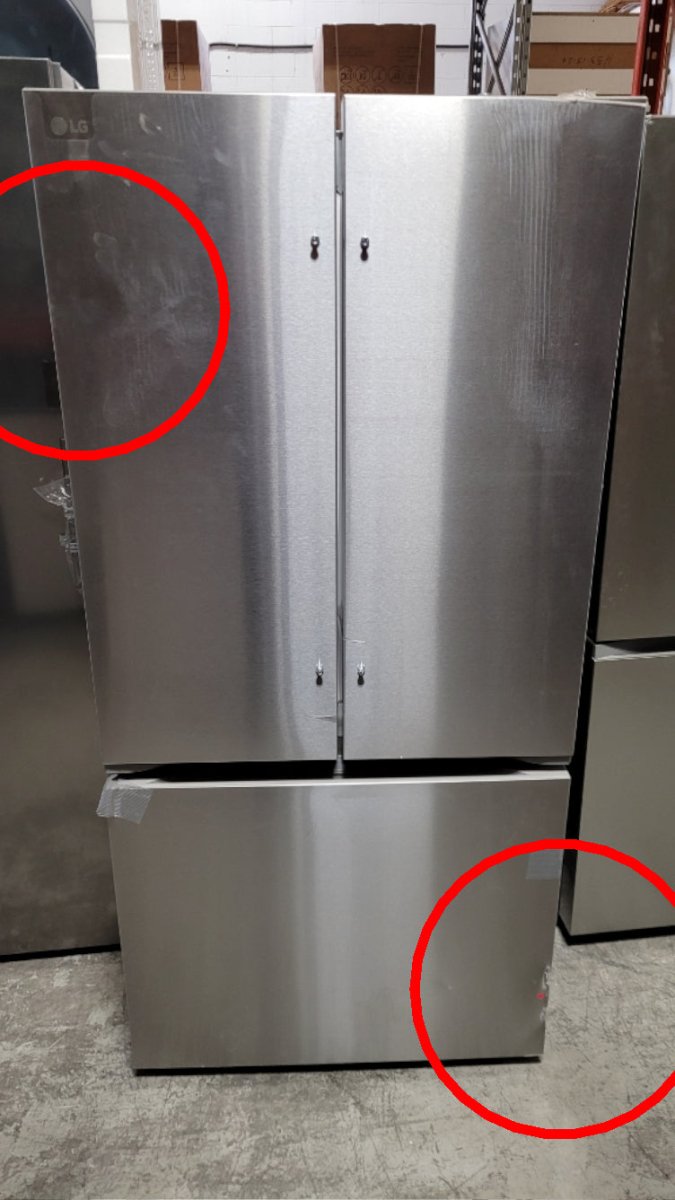 LF21G6201S - REFRIGERATORS - LG - French 3 - Door - Stainless Steel - Open Box - BonPrix Électroménagers
