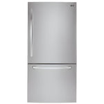 LRDNS2200S - REFRIGERATORS - LG - Bottom Freezer - Stainless Steel - Open Box - BonPrix Électroménagers