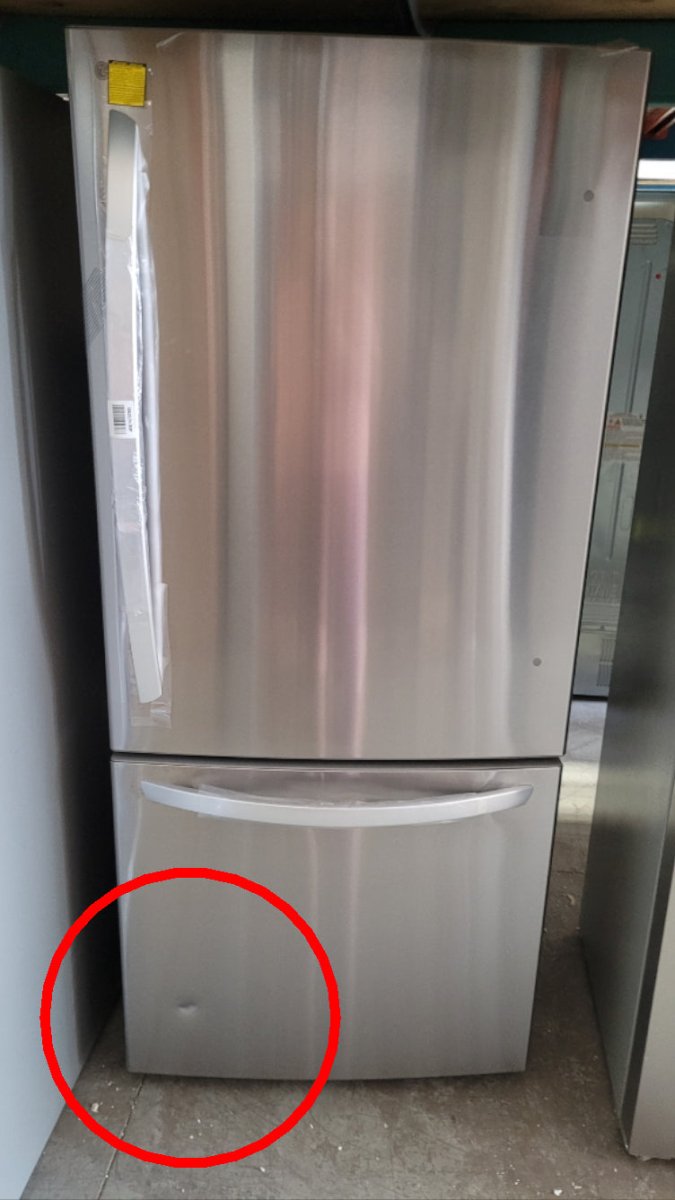 LRDNS2200S - REFRIGERATORS - LG - Bottom Freezer - Stainless Steel - Open Box - BonPrix Électroménagers