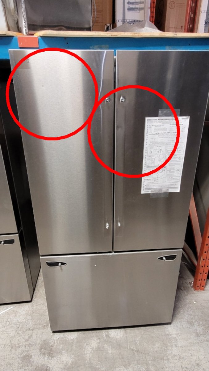 LRFLC2706S - REFRIGERATORS - LG - French 3 - Door - Stainless Steel - Open Box - BonPrix Électroménagers
