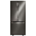LRFNS2200D - REFRIGERATORS - LG - French 3-Door - Black Stainless - Open Box - BonPrix Électroménagers