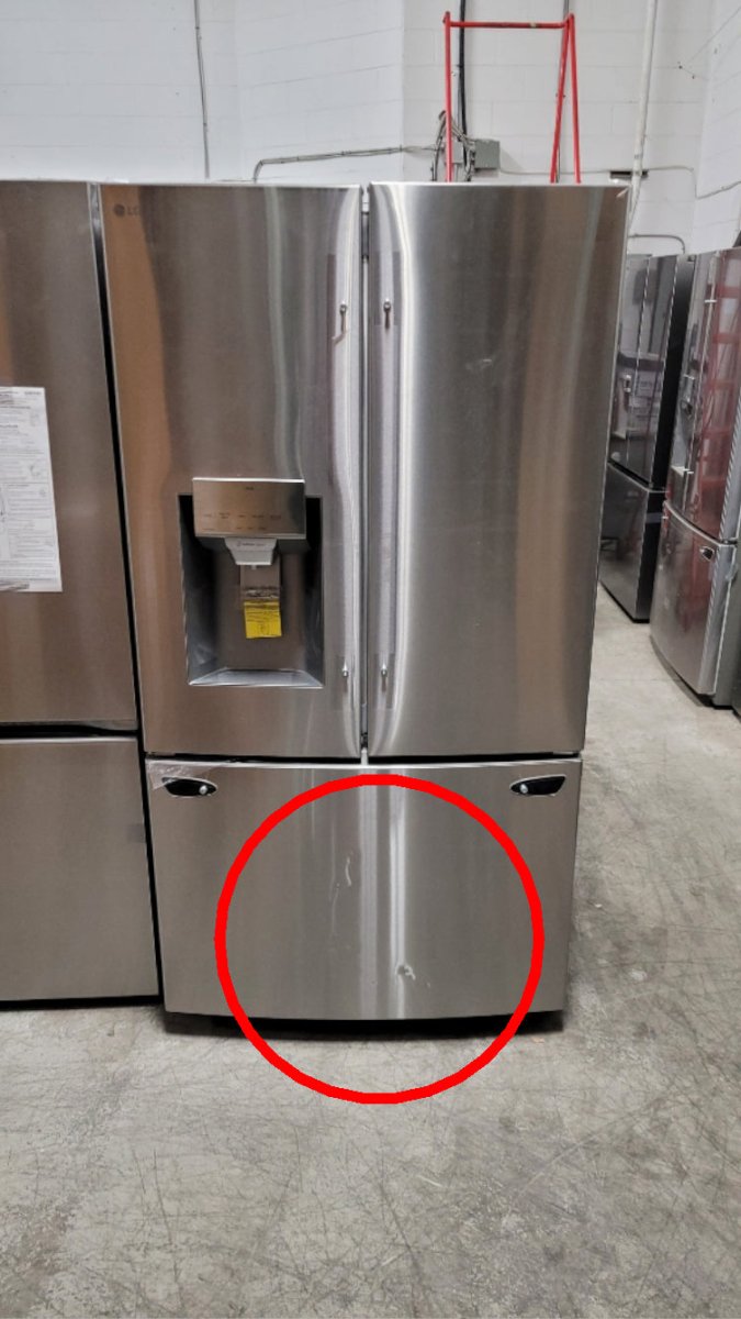 LRFS28XBS - REFRIGERATORS - LG - French 3 - Door - Stainless Steel - Open Box - BonPrix Électroménagers