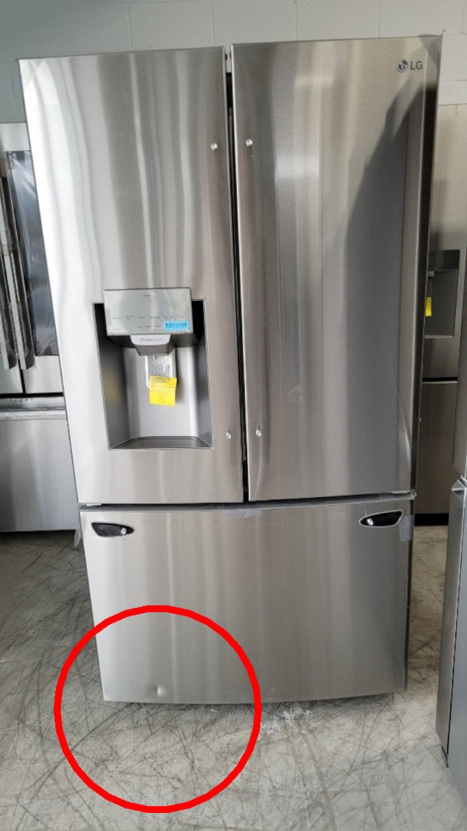 LRFS28XBS - REFRIGERATORS - LG - French 3 - Door - Stainless Steel - Open Box - BonPrix Électroménagers