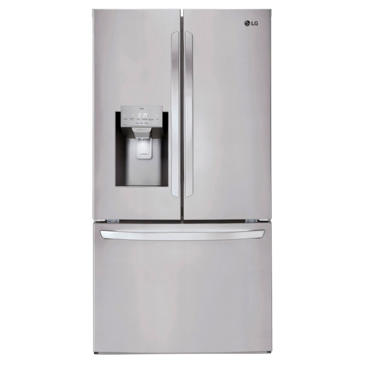 LRFS28XBS - REFRIGERATORS - LG - French 3 - Door - Stainless Steel - Open Box - BonPrix Électroménagers