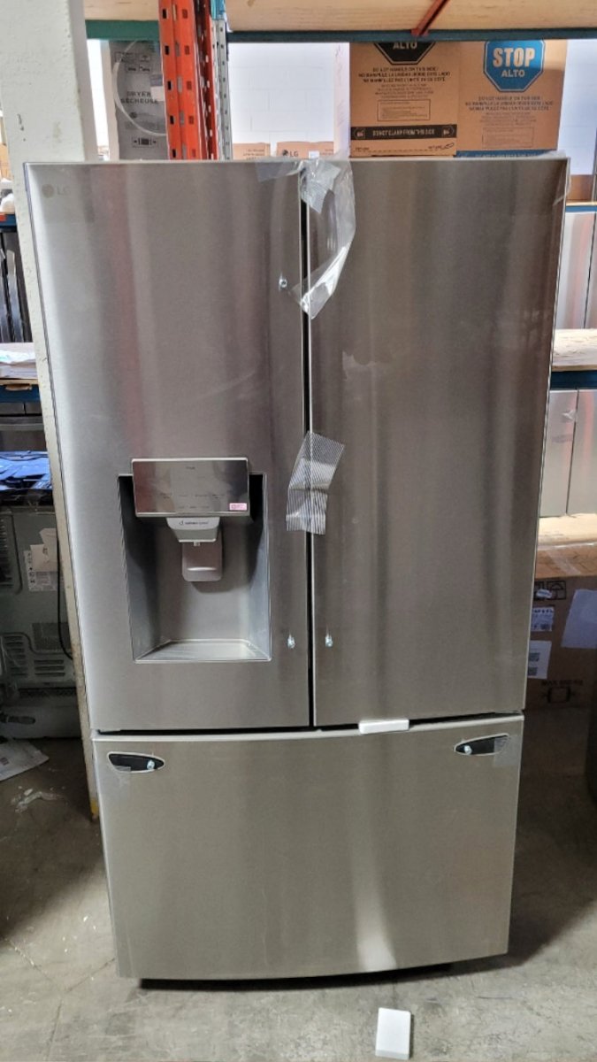 LRFS28XBS - REFRIGERATORS - LG - French 3-Door - Stainless Steel - Open Box - BonPrix Électroménagers