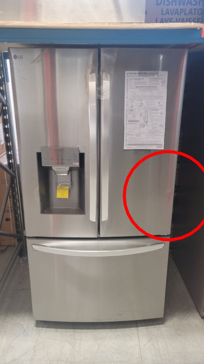 LRFS28XBS - REFRIGERATORS - LG - French 3 - Door - Stainless Steel - Open Box - BonPrix Électroménagers