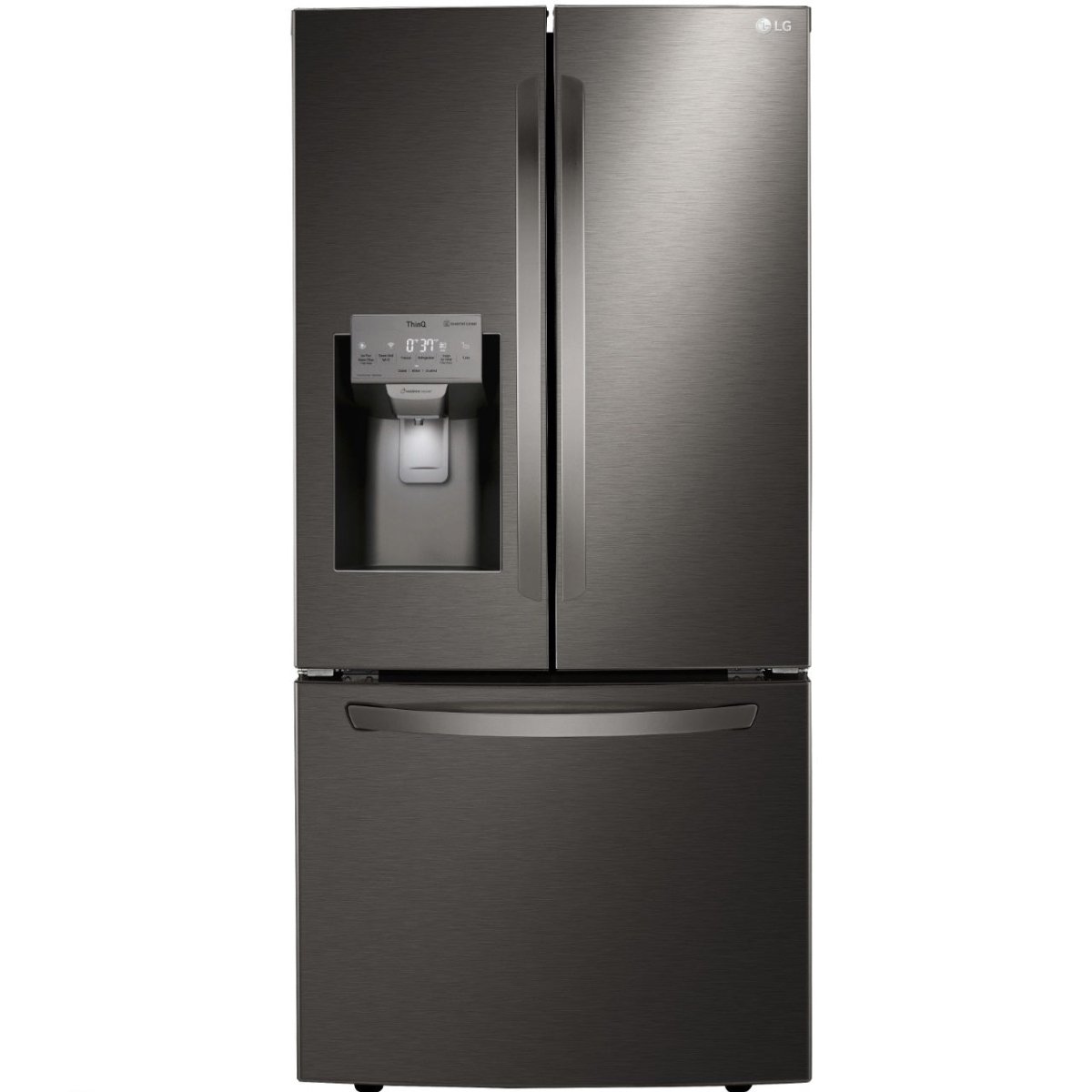 LRFXS2503D - REFRIGERATORS - LG - French 3 - Door - Black Stainless - Open Box - BonPrix Électroménagers