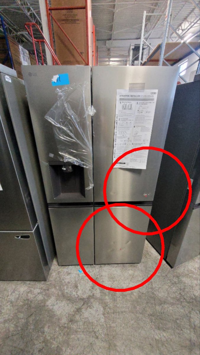 LS29S3230V - REFRIGERATORS - LG - Side by side - Platinum - Open Box - BonPrix Électroménagers