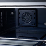Massimo 36 Inch Freestanding Electric range, 5 radiant burners, 5.36 cf. True Convection oven, Air fryer kit, Black - BonPrix Électroménagers