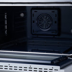 Massimo 36 Inch Freestanding Electric range, 5 radiant burners, 5.36 cf. True Convection oven, Air fryer kit, White - BonPrix Électroménagers