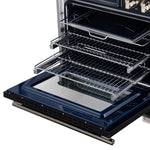 Maximus 36 Inch Induction Range, 10,900 Total Cooktop, 5.36 cf. True Convection Oven, Air Fryer, Air Sous Vide, Black - BonPrix Électroménagers