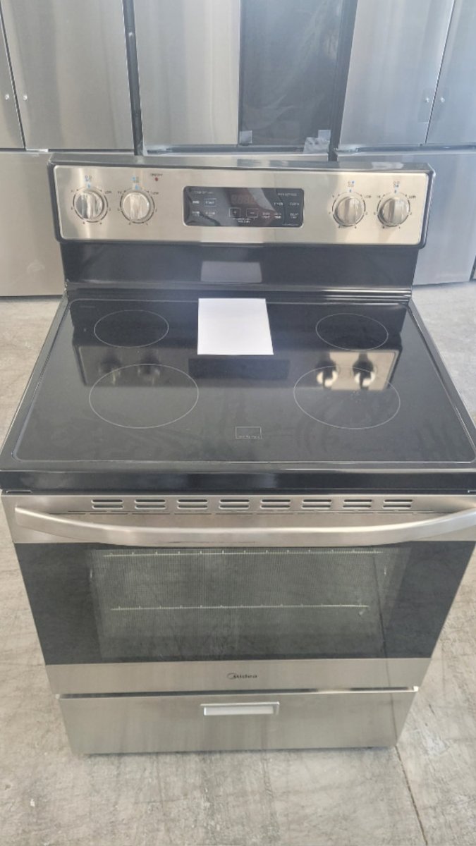 MER30B12ASSC - RANGES - Midea - Electric - Stainless Steel - Open Box - BonPrix Électroménagers