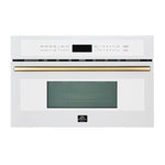 Oliena Espresso White 30 Inch 1750 Watt Compact Oven & 1000 Watt Microwave, 1.6 cu. ft. - BonPrix Électroménagers