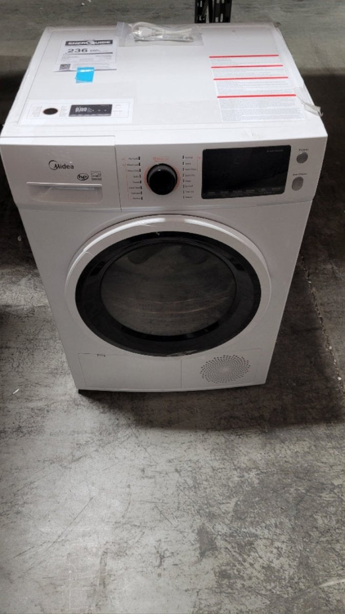 MLE27N4AWWC - DRYERS - Midea - Electric - White - Open Box - BonPrix Électroménagers