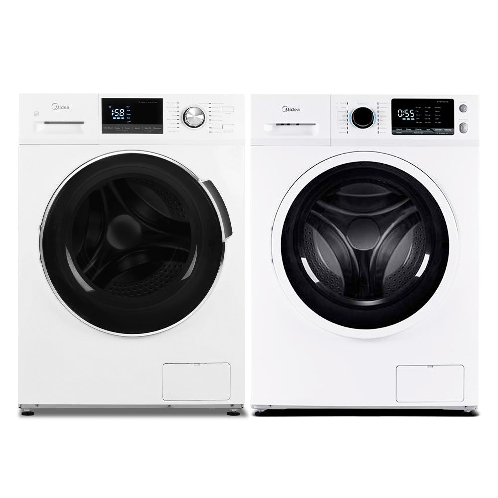 MLH27N5AWWC, MLE27N4AWWC - Midea - Laundry Pairs - Open Box - BonPrix Électroménagers