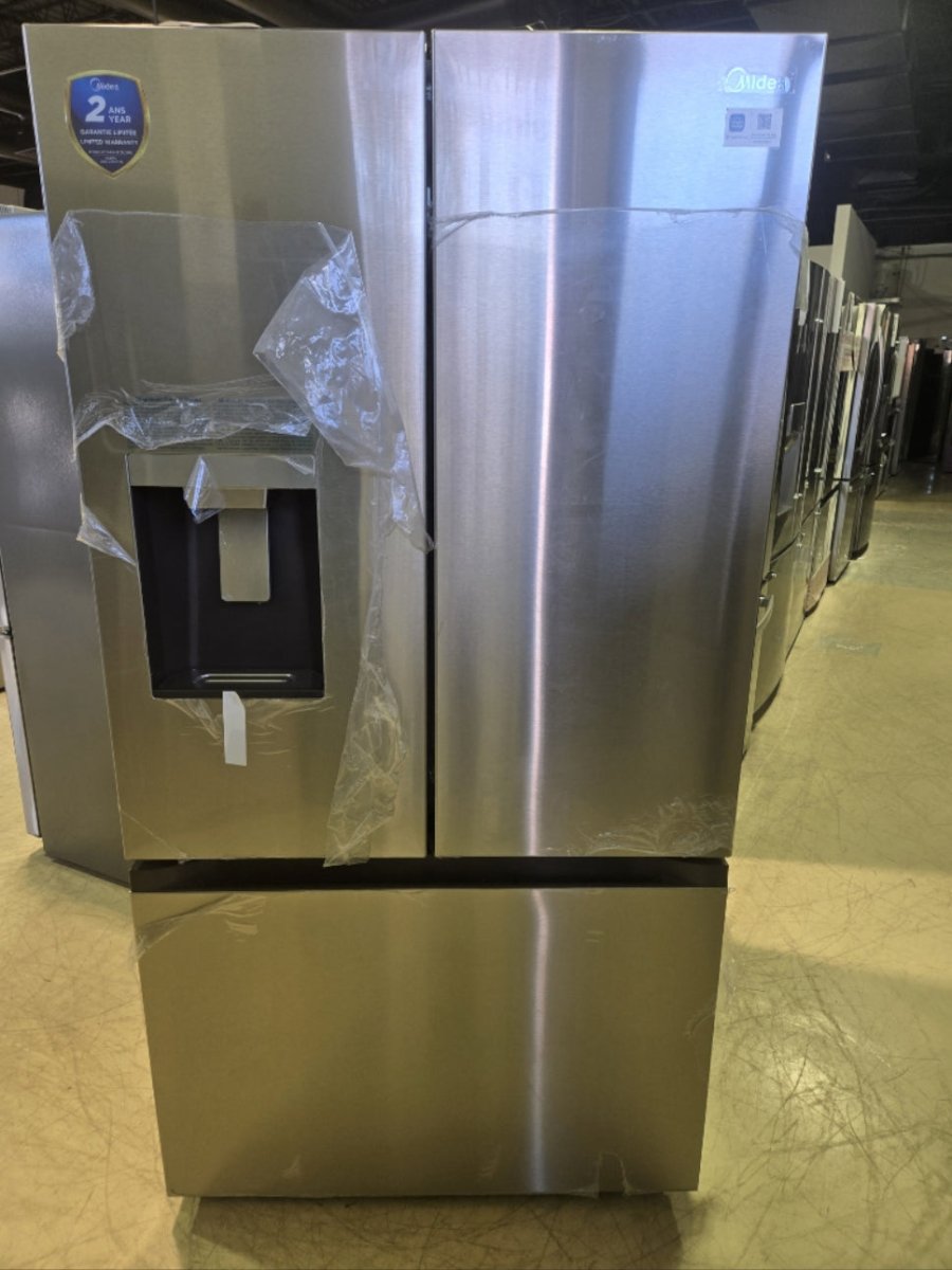 MRF29D2AST - REFRIGERATORS - Midea - French 3-Door - Stainless Steel - Open Box - BonPrix Électroménagers