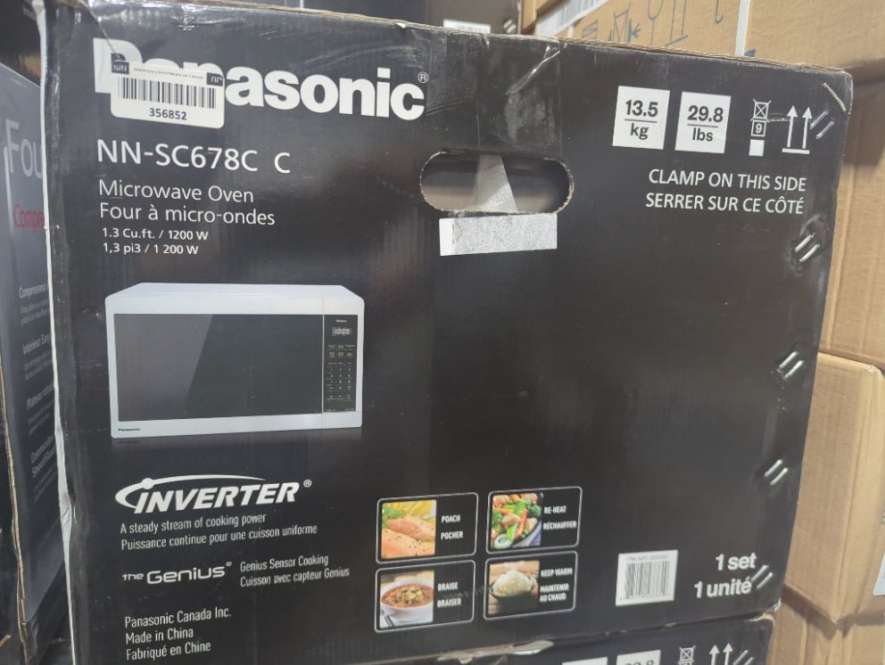 NNSC678CC - MICROWAVES OVENS - Panasonic - Countertop - Stainless Steel - Open Box - BonPrix Électroménagers