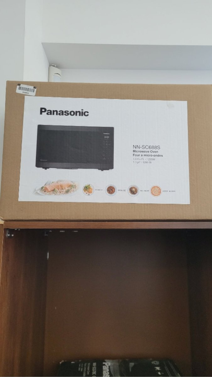 NNSC688SC - MICROWAVES OVENS - Panasonic - Countertop - Black Stainless - Open Box - BonPrix Électroménagers