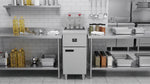 Friteuse Professionnelle à Gaz Naturel, 3 Brûleurs 90 000 BTU, 40 lbs, Contrôle Millivolt