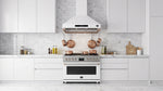 Hotte Murale Forno Venezia de 36 Pouces en Blanc avec Commandes Tactiles et Filtres à Baffle