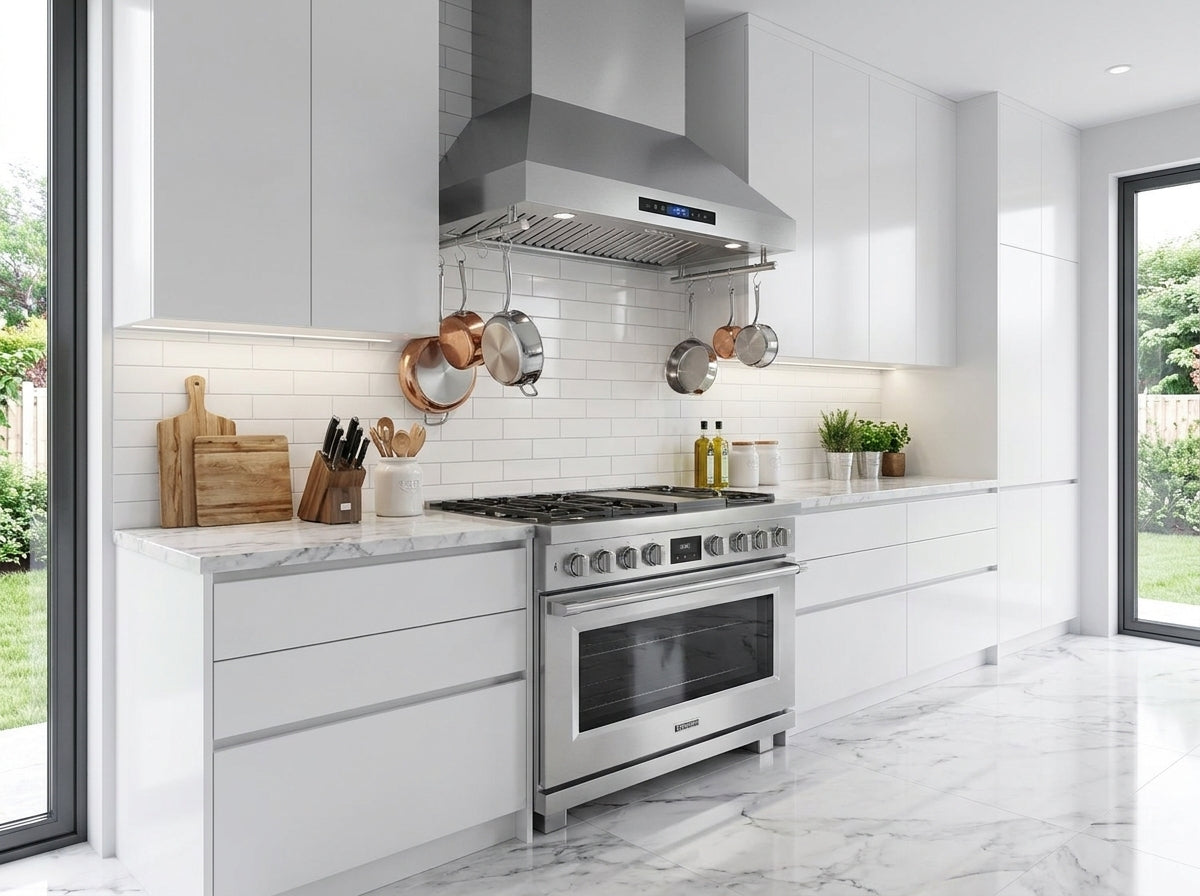 Hotte Murale Forno Venezia de 30 Pouces avec Commandes Tactiles et Filtres à Baffle