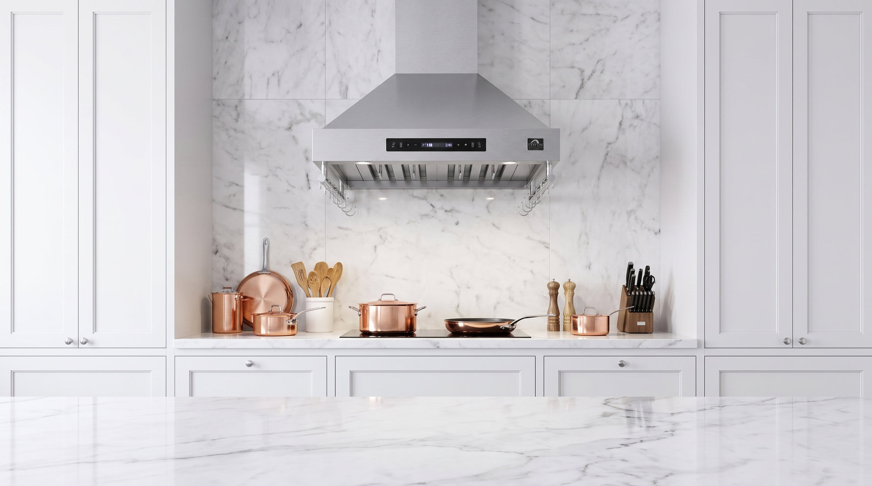 Hotte Murale Forno Venezia de 30 Pouces avec Commandes Tactiles et Filtres à Baffle