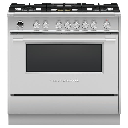 OR36SCG6X1 - RANGES - Fisher & Paykel - Dual Fuel - Stainless Steel - Open Box - BonPrix Électroménagers