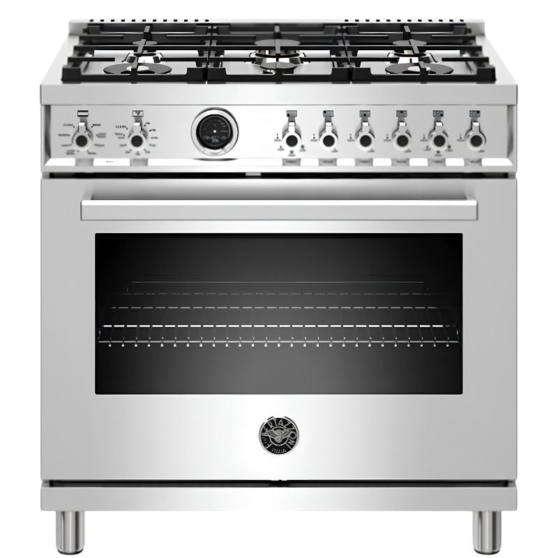 PROF366DFSXT - RANGES - BERTAZZONI - Dual Fuel - Stainless Steel - Open Box - BonPrix Électroménagers