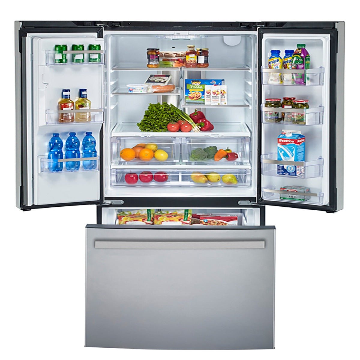 PYE18HYRCFS - REFRIGERATORS - GE - French 3 - Door - Stainless Steel - Open Box - BonPrix Électroménagers
