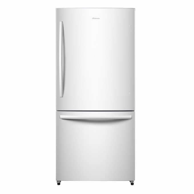 RB17N6DWE - REFRIGERATORS - Hisense - Bottom Freezer - White - Open Box - BonPrix Électroménagers