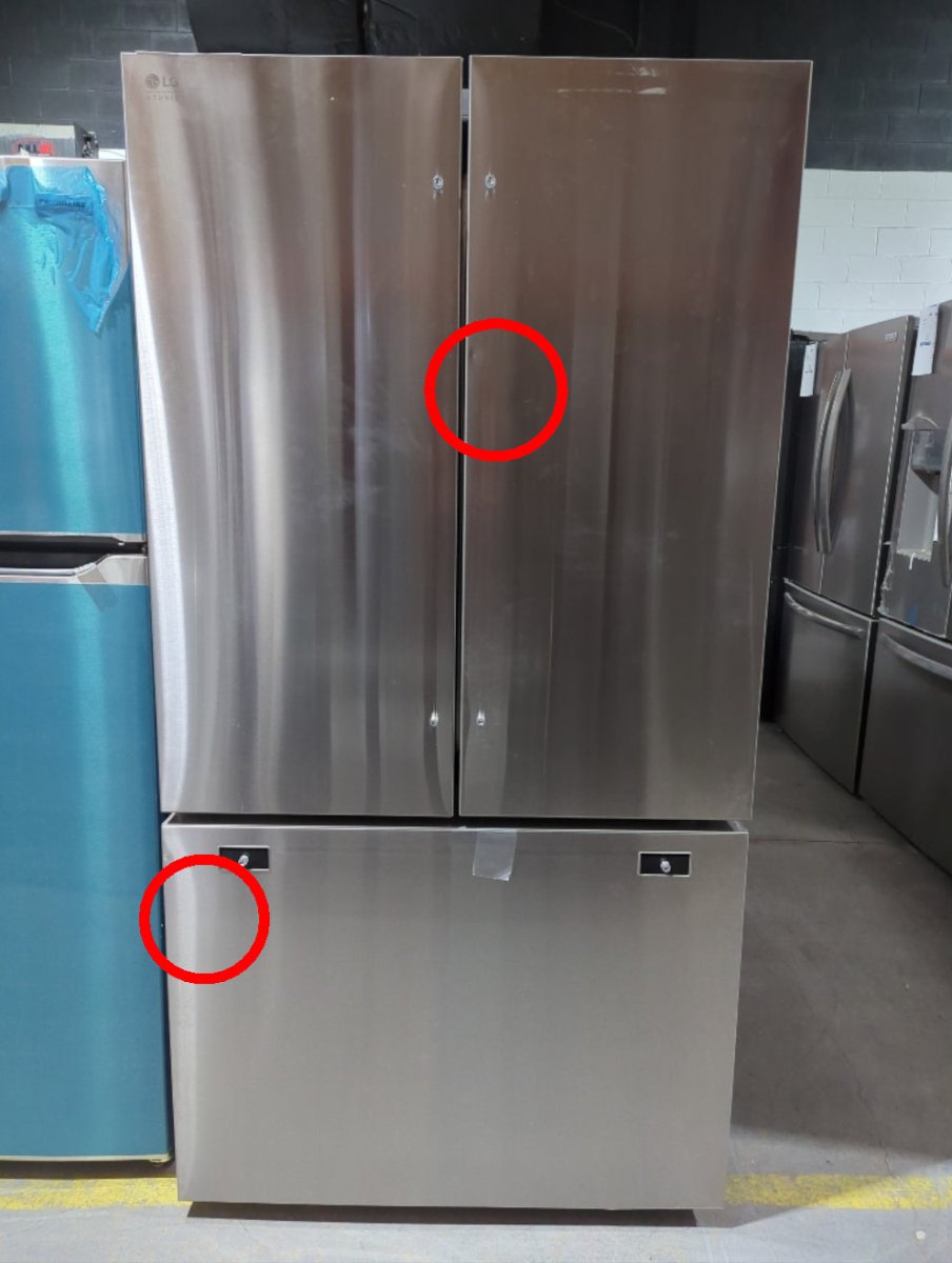SRFB27S3 - REFRIGERATORS - LG - French 3 - Door - Stainless Steel - Open Box - BonPrix Électroménagers