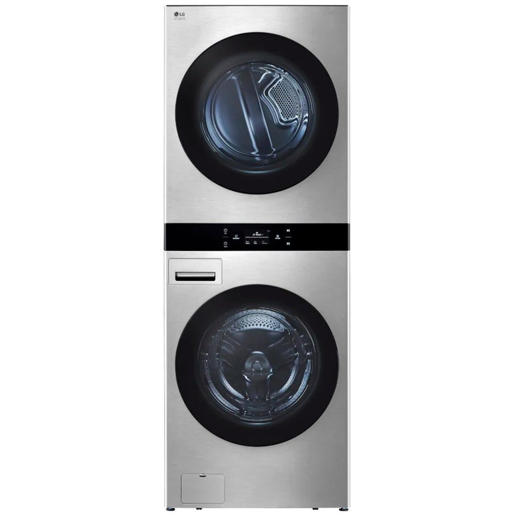 SWWE50N3 - Laundry centers - LG - Stacked Washer/Dryer - Electric - Grey - Open Box - BonPrix Électroménagers