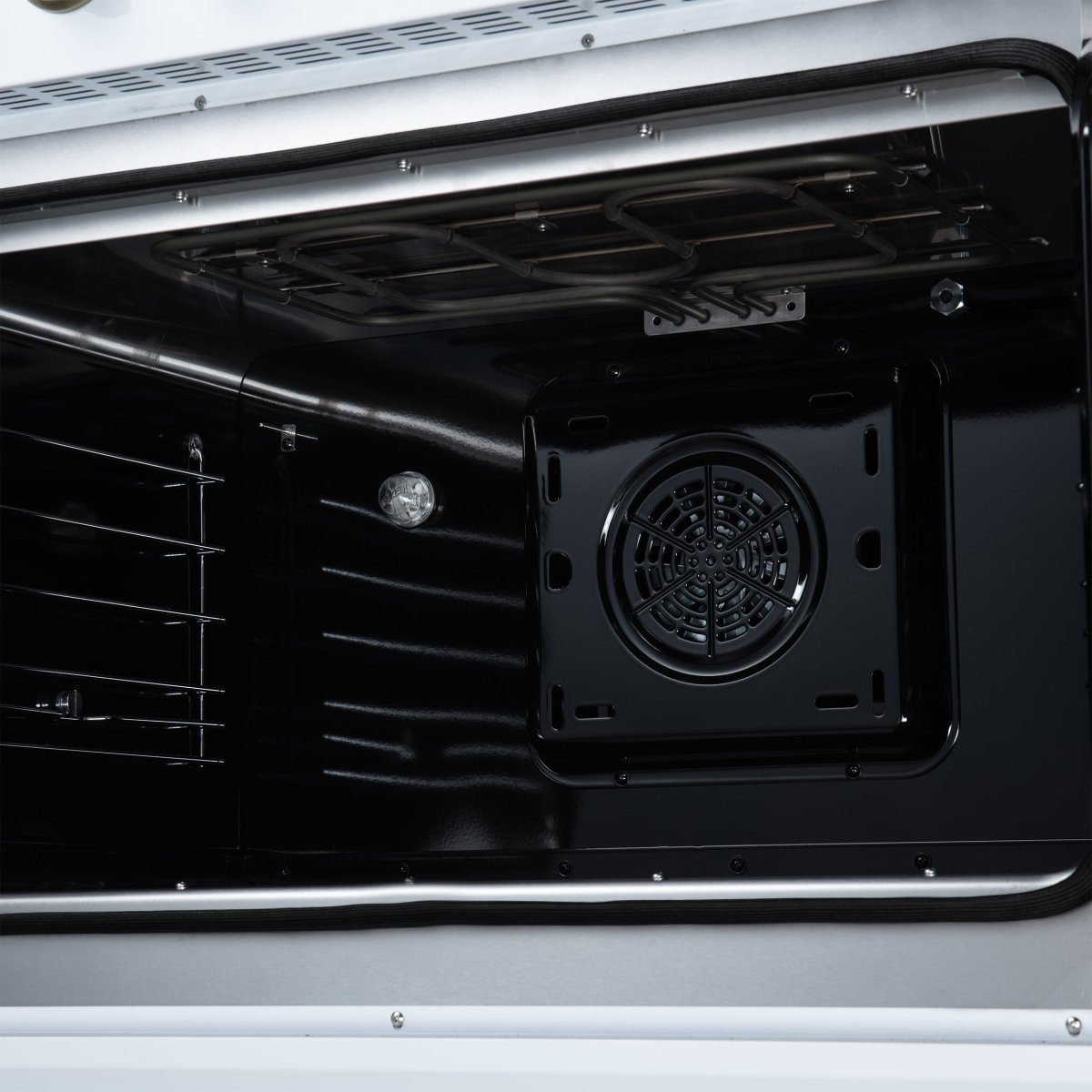 Torino French Door 36 Inch Induction Range with Air Fryer, Air Sous Vide & True Convection, Dual Broiler, White - BonPrix Électroménagers