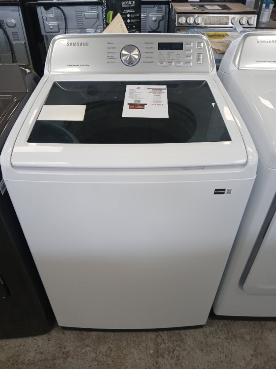 WA46CG3505AW - WASHERS - Samsung - Top Loading - White - Open Box - BonPrix Électroménagers