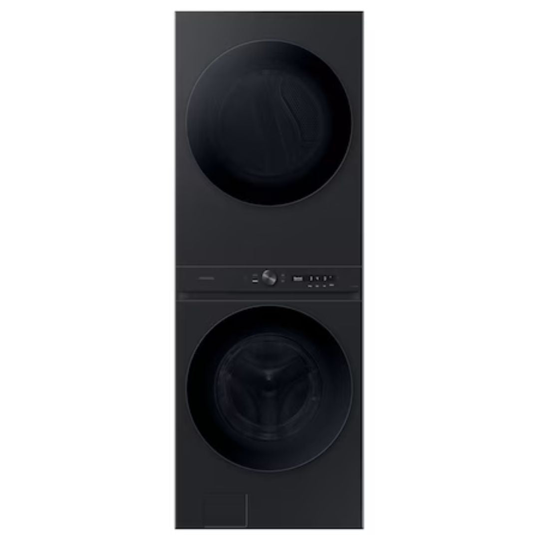 WH46DBH100EV - LAUNDRY CENTERS - Samsung - Stacked Washer/Dryer - Electric - Black Stainless - Open Box - BonPrix Électroménagers