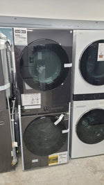 WH46DBH100EV - LAUNDRY CENTERS - Samsung - Stacked Washer/Dryer - Electric - Black Stainless Steel - Open Box - BonPrix Électroménagers