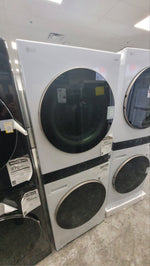 WKE100HWA - LAUNDRY CENTERS - LG - Stacked Washer/Dryer - Electric - White - Open Box - BonPrix Électroménagers
