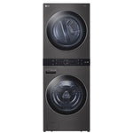 WKEX200HBA - LAUNDRY CENTERS - LG - Stacked Washer/Dryer - Electric - Black Stainless Steel - Open Box - BonPrix Électroménagers
