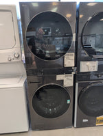 WKEX300HBA - LAUNDRY CENTERS - LG - Stacked Washer/Dryer - Electric - Black Stainless Steel - Open Box - BonPrix Électroménagers