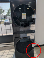 WKHC252HBA - LAUNDRY CENTERS - LG - Stacked Washer/Dryer - Electric - Black Stainless Steel - Open Box - BonPrix Électroménagers