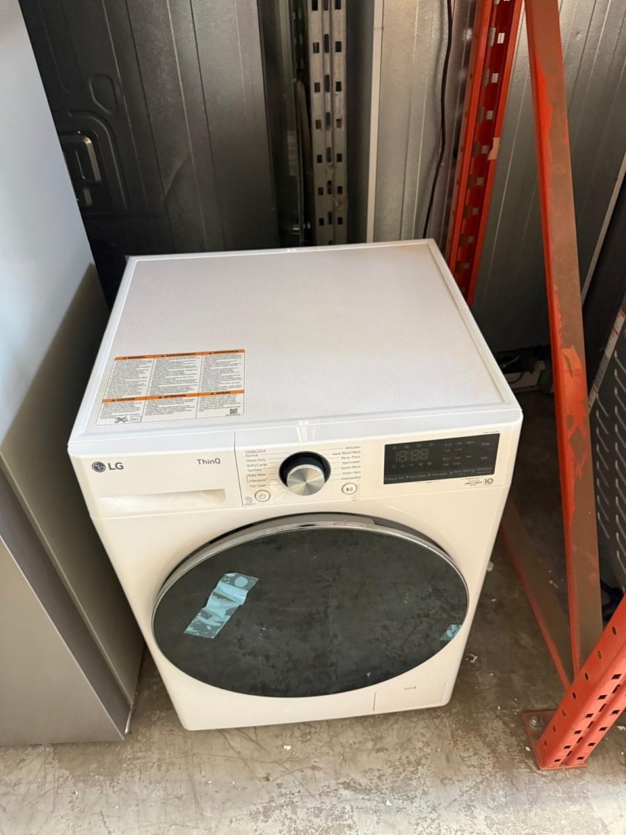WM1455HWA - WASHERS - LG - Front Loading - White - Open Box - BonPrix Électroménagers